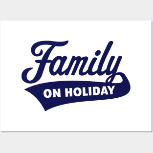 Family On Holiday (Family Vacation / Navy) Posters and Art